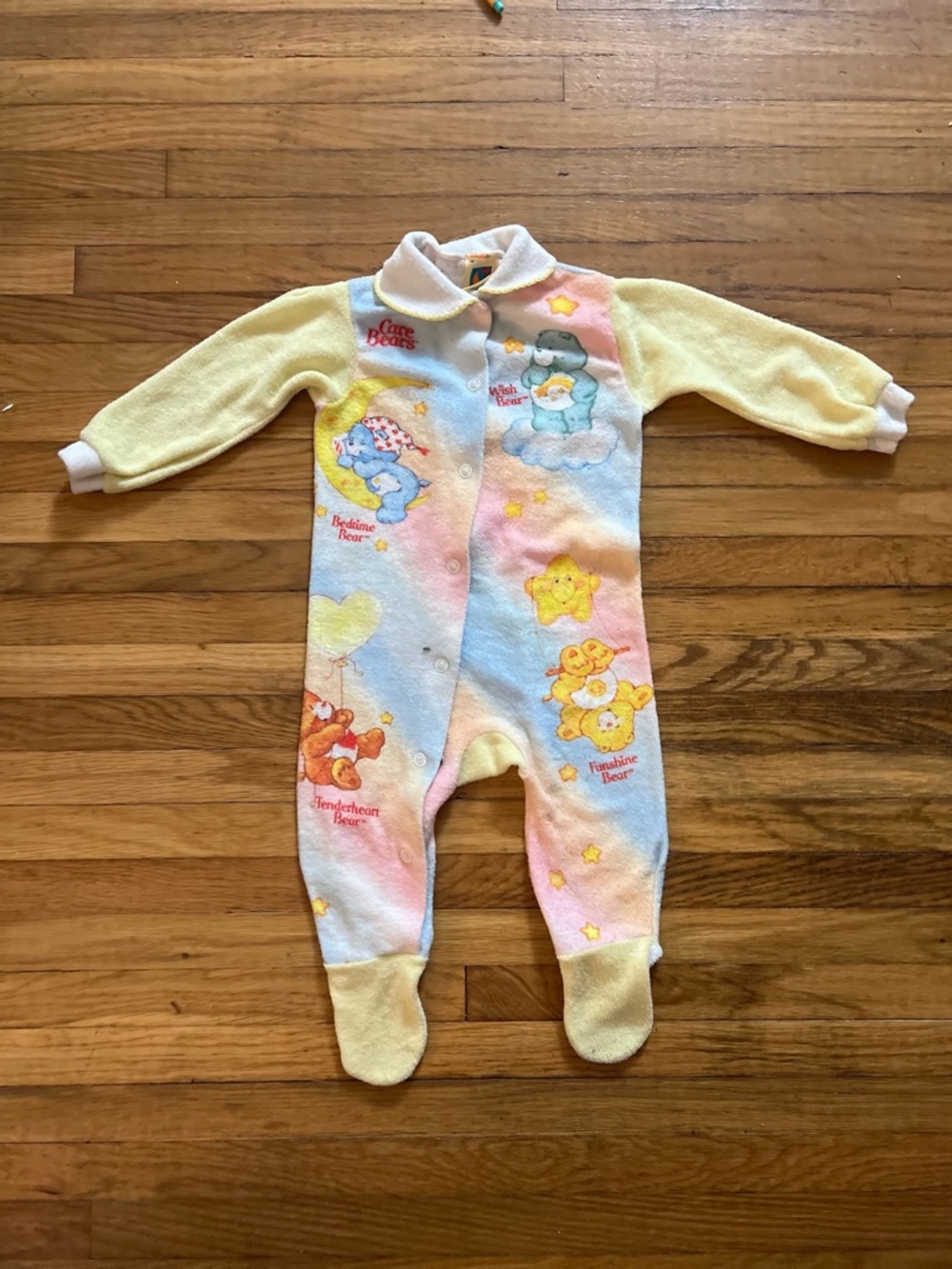 Vintage Carters 12M Care Bears Terry Cloth Sleeper